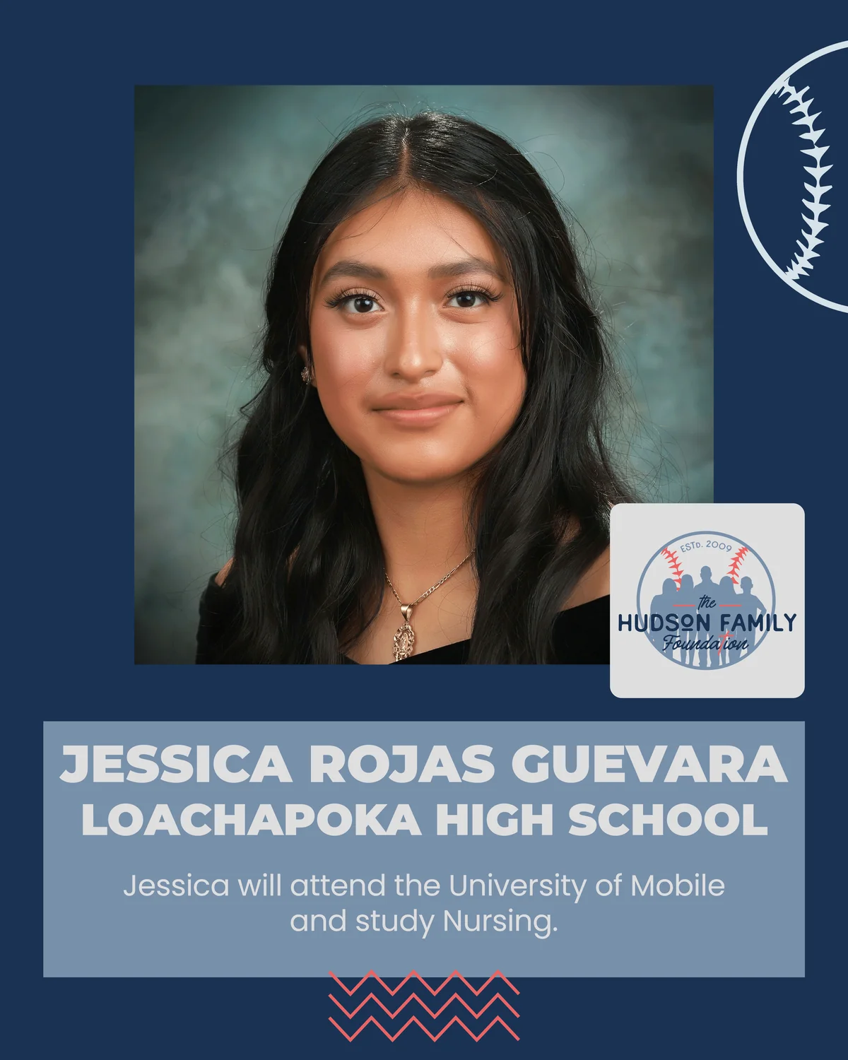 Jessica Rojas Guevara, 2026 Hudson Family Foundation scholarship recipient