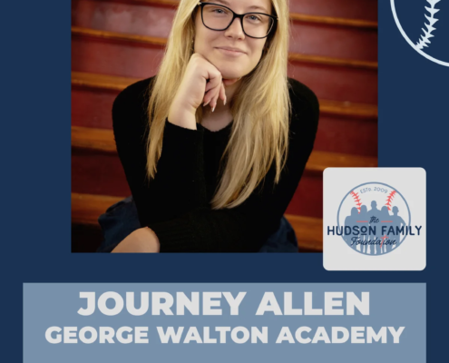 Journey Allen, 2026 Hudson Family Foundation scholarship recipient