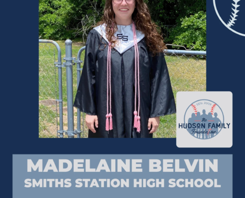 Madelaine Belvin, 2026 Hudson Family Foundation scholarship recipient