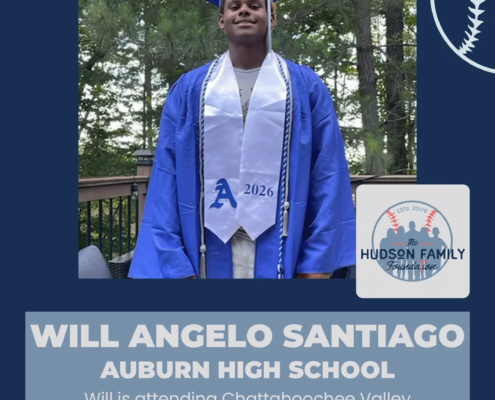 Will Angelo Santiago, 2026 Hudson Family Foundation scholarship recipient
